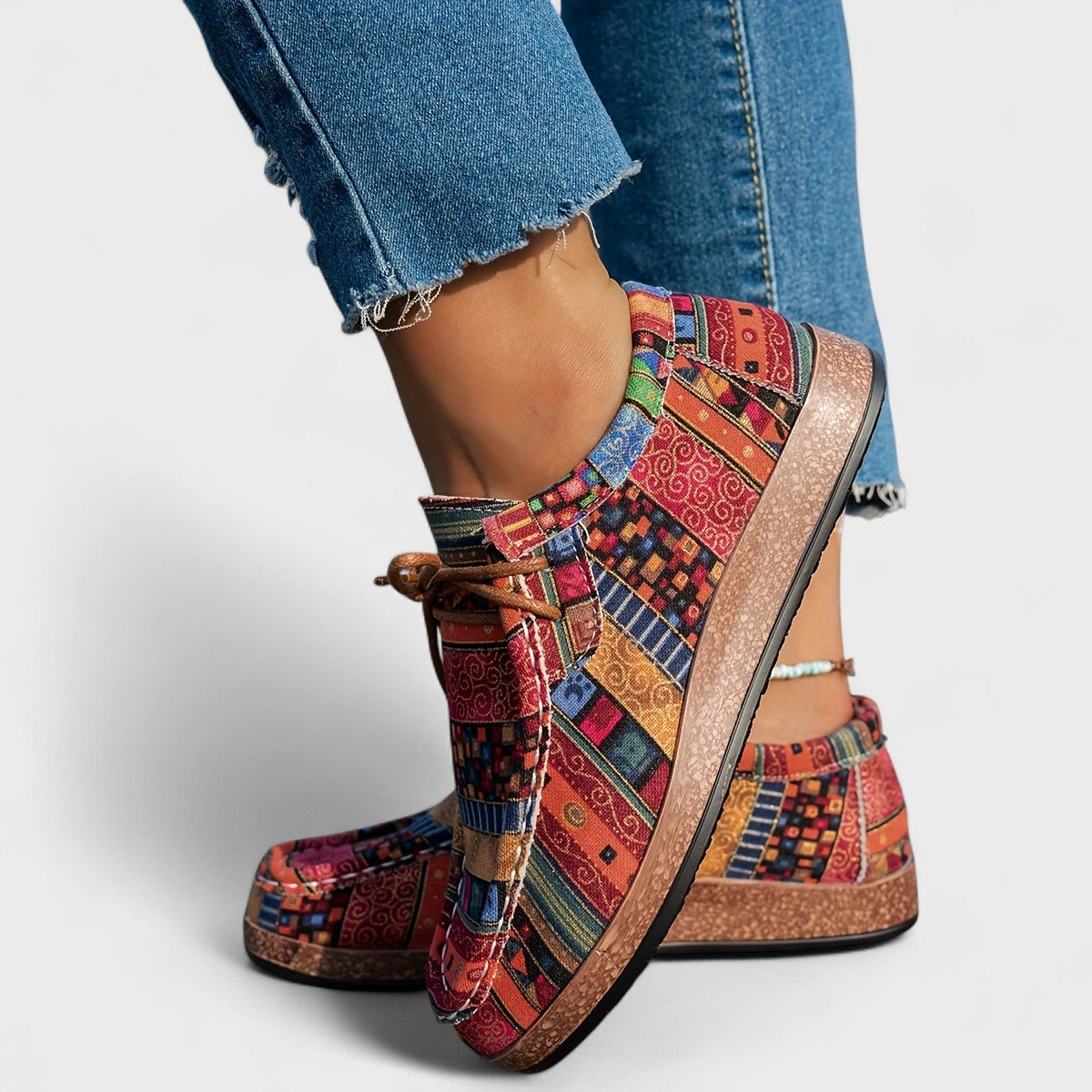 Amélie | Boho Patchwork Sneakers