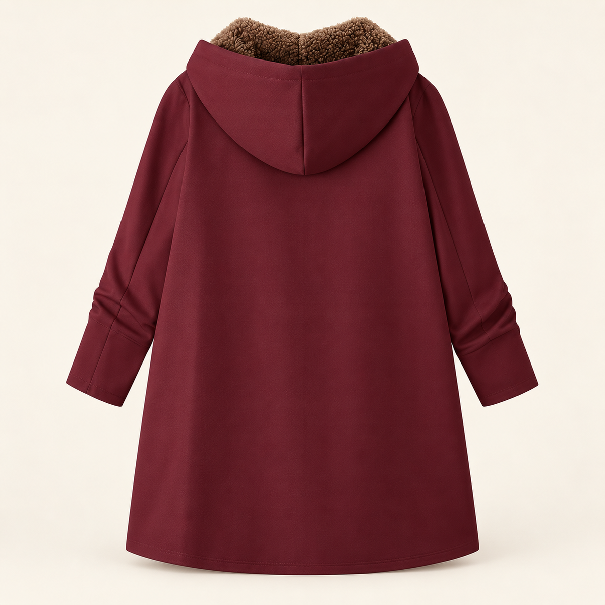 Evelyn™ | Cozy Sherpa-Lined Hooded Coat