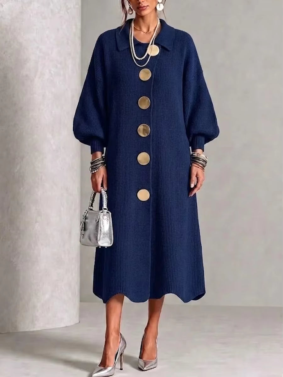 Clarie | Tummy-Covering Button-Down Dress