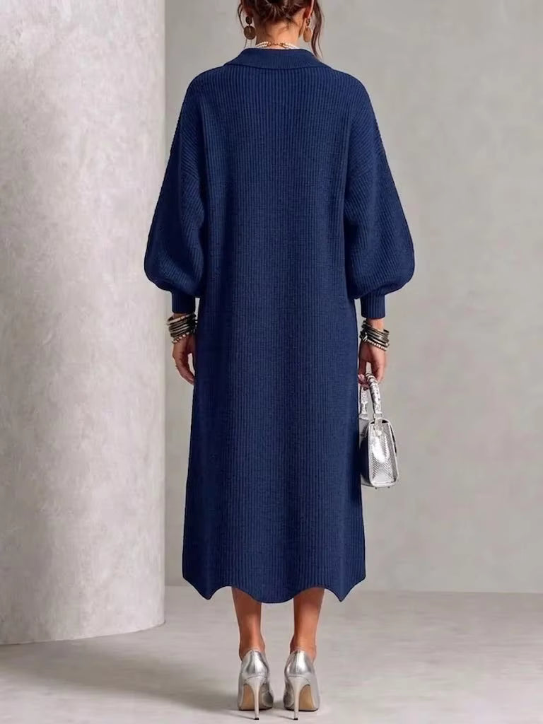 Clarie | Tummy-Covering Button-Down Dress
