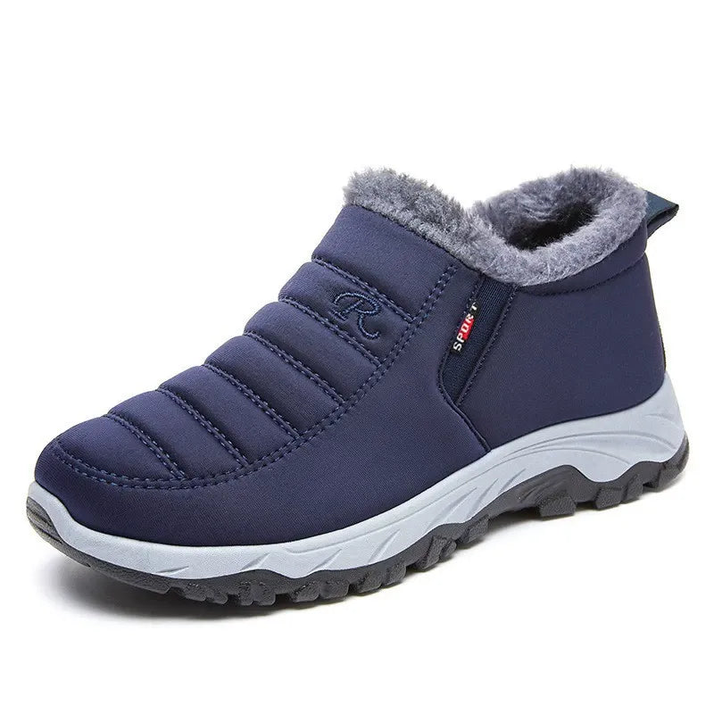 Novalee - Quilted Waterproof Slip-On Ankle Boots Blue