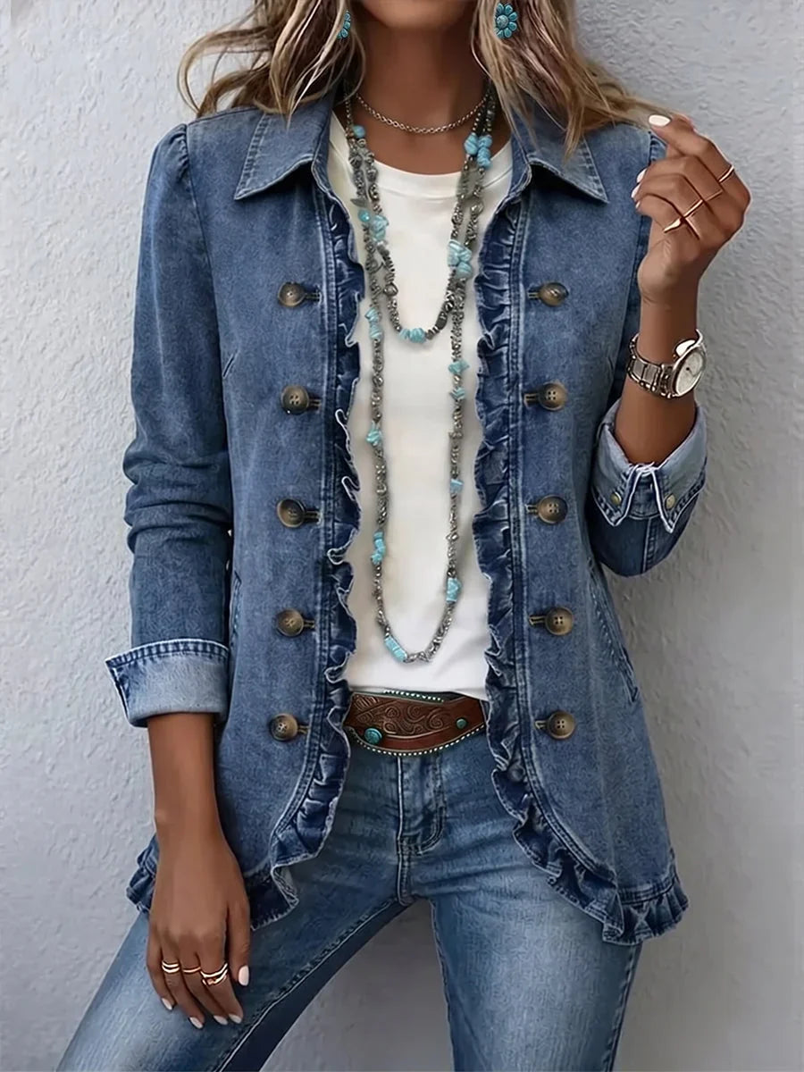 The Lois | Boho Ruffled Jacket
