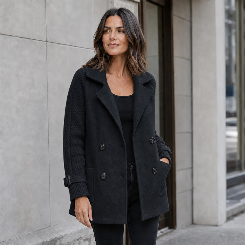 Women's Double-Breasted Lapel Coat