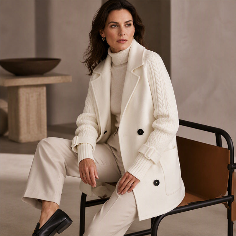 Women's Double-Breasted Lapel Coat