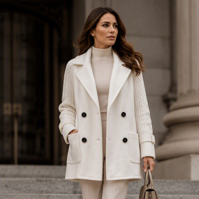 Women's Double-Breasted Lapel Coat
