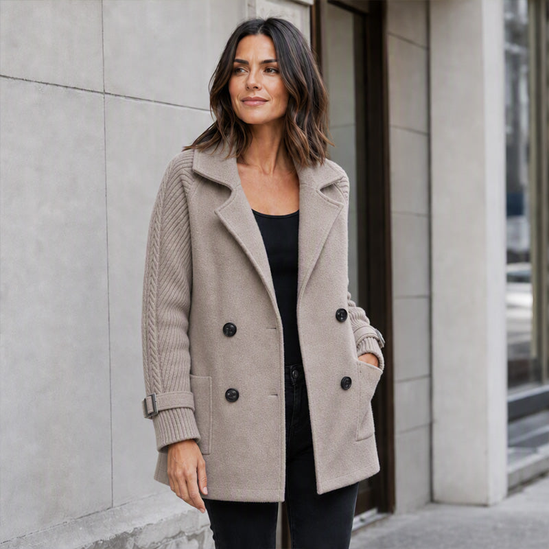 Women's Double-Breasted Lapel Coat