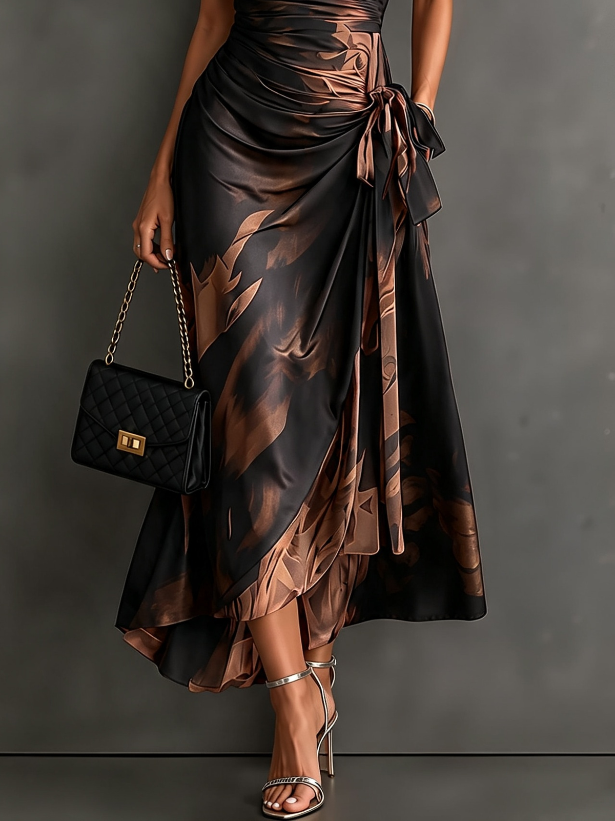 The Annalise Swirl Wrap Dress