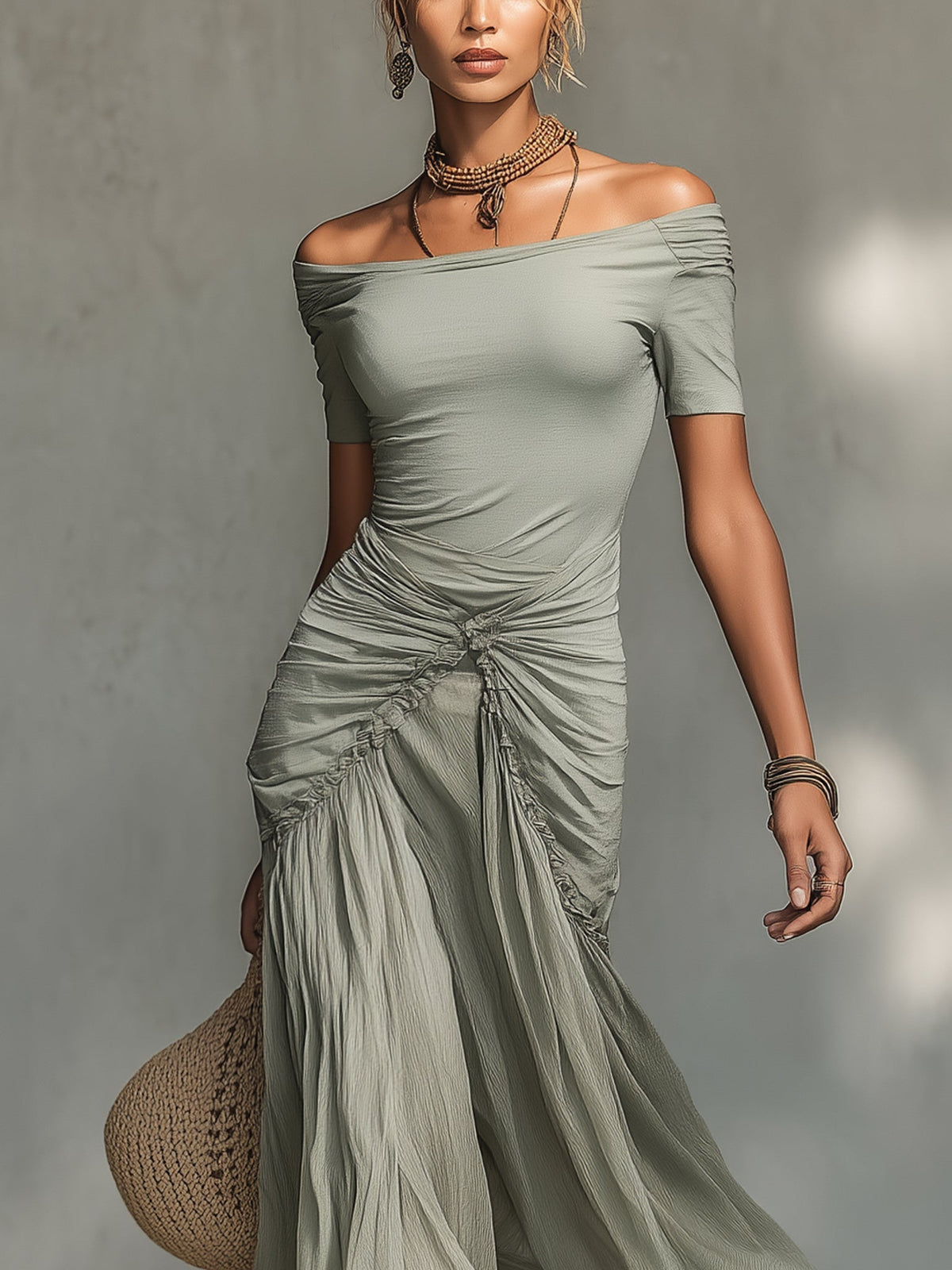The Dagmar Off-Shoulder Maxi Dress