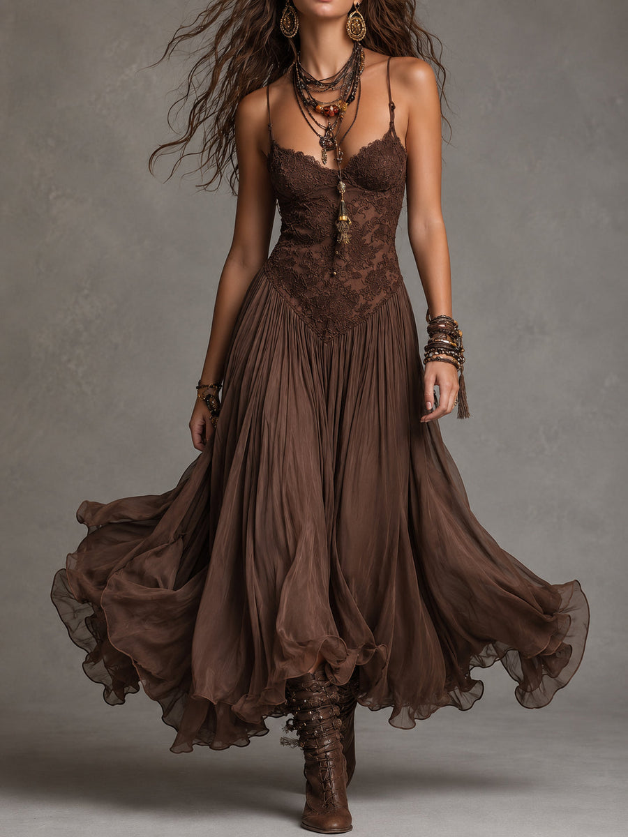 The Dorinda Lace Maxi Dress