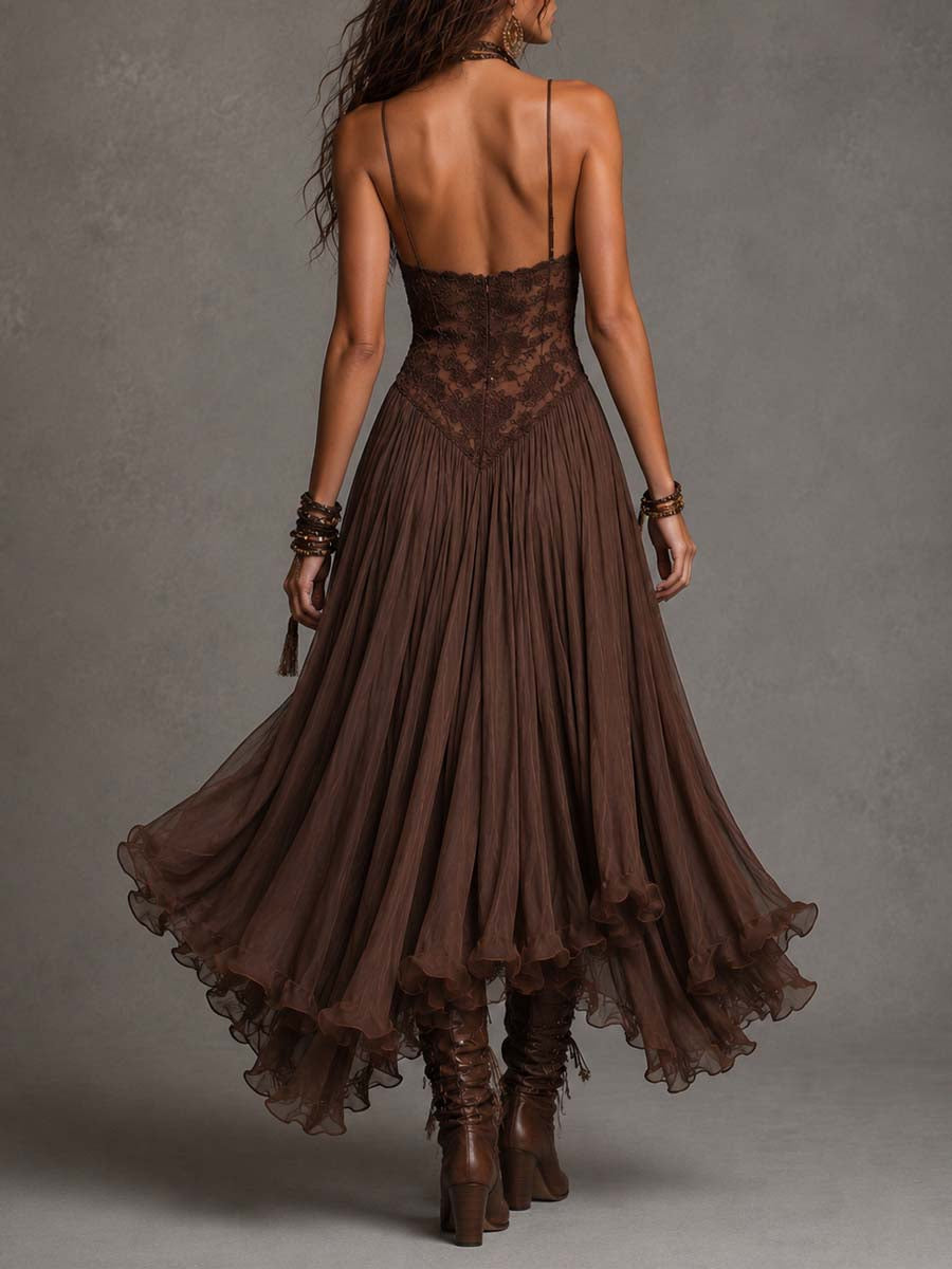 The Dorinda Lace Maxi Dress