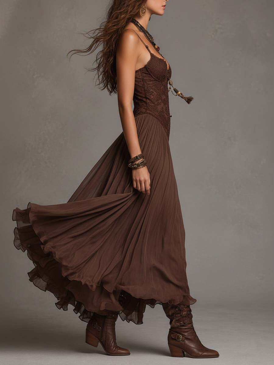 The Dorinda Lace Maxi Dress
