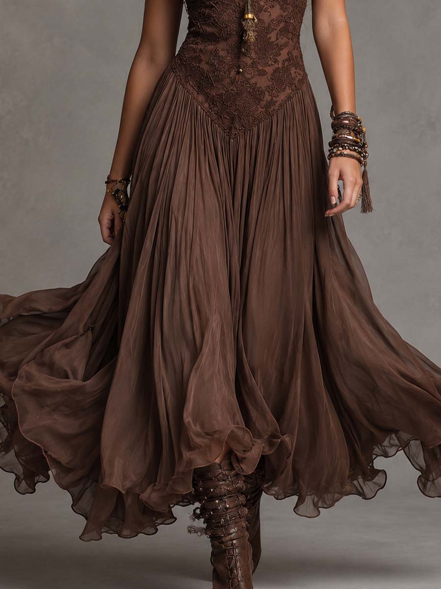 The Dorinda Lace Maxi Dress