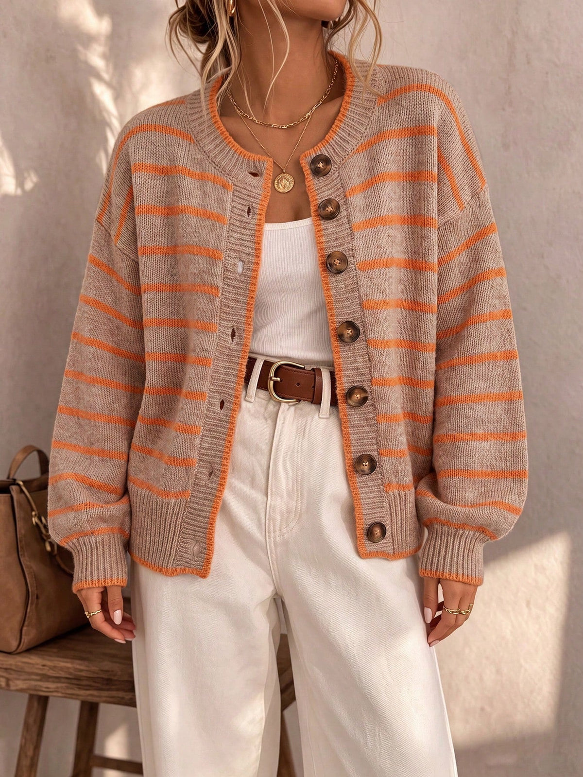 The Freda Striped Cardigan