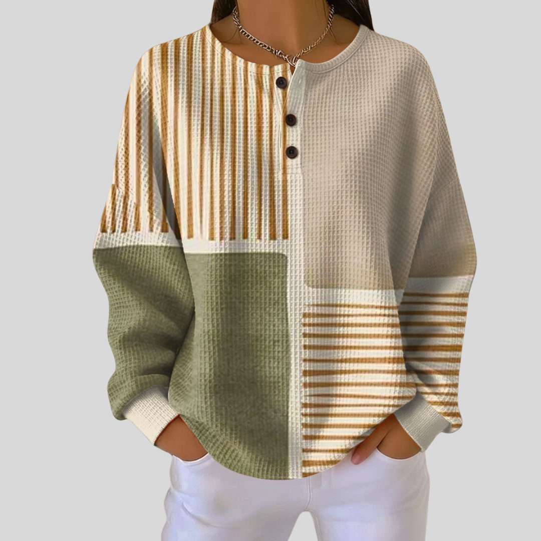 The Kate Patchwork Henley
