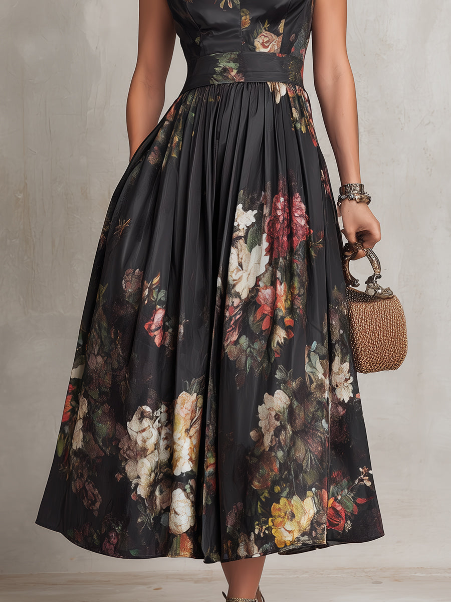 The Leticia Floral Midi Dress