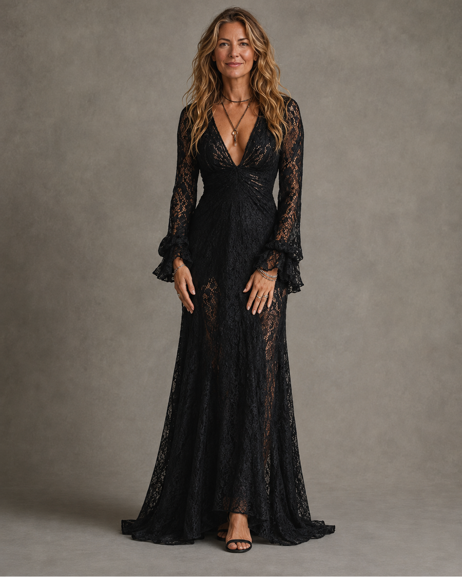 The Lettice Lace Maxi Dress