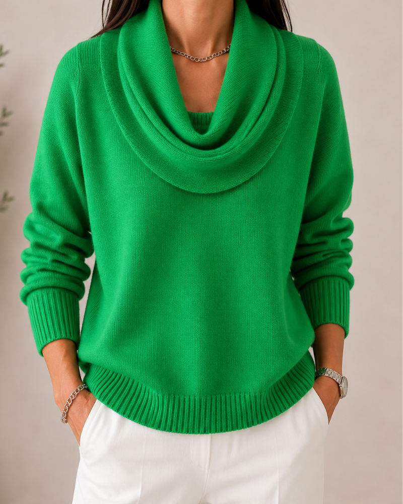 The Lisandre Cowl Neck Sweater