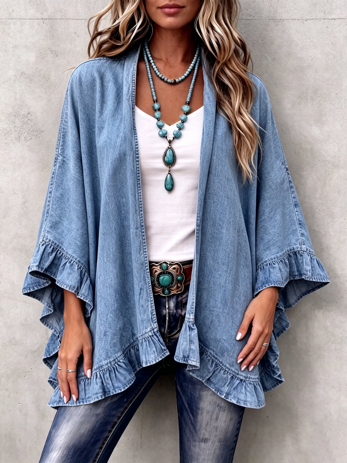 The Margit Ruffle Cardigan